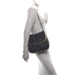 Shaggy Deer Quilted Falabella Shoulder Bag Black