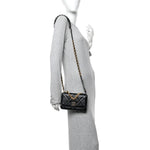 Lambskin Quilted Chanel 19 Wallet On Chain WOC Black