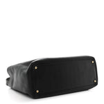 Calfskin Cerf Executive Shopper Tote Black