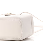 Shiny Caviar Preppy Coco Long Vanity With Strap White