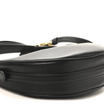 Soft Calfskin Arque Shoulder Bag Black