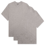 3 Pack Essential Tee - Heather Gray