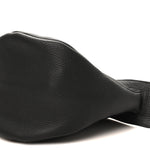 Grained Calfskin Large Slouchy Banana Bag Black