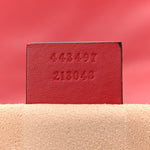 Calfskin Matelasse Small GG Marmont Shoulder Bag Hibiscus Red