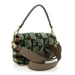 Fabric Tapestry Effect Fendi Dots Baguette Matcha Dove Multicolor