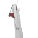 Lambskin Quilted Small Boy Flap Burgundy