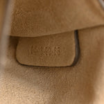 Suede Calfskin Small Faye Shoulder Bag Tobacco