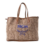 Visetos Large Liz Reversible Shopper Tote Cognac