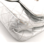 Metallic Lambskin Quilted 2.55 Reissue 227 Flap Silver