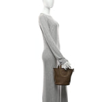 Taurillon Clemence Swift In-The-Loop 18 Bag Etoupe