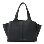 Smooth Calfskin Small Tri-Fold Bag Black