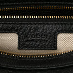 Calfskin GG Emblem Small Top Handle Bag Black