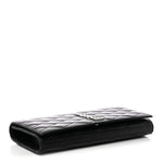 Lambskin Quilted Kate Clutch Black