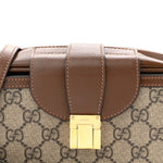 GG Supreme Monogram Mini Clasp Bag Beige Brown