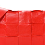 Paper Calfskin Intrecciato Stretch Cassette Bright Red