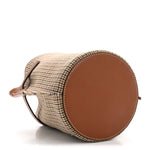 Smooth Calfskin Tweed Nano Big Bag Bucket Tan