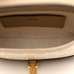 GG Supreme Monogram Textured Dollar Calfskin Mini Jackie 1961 Hobo Beige Mystic White Oatmeal