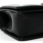 Caviar Quilted Medium Boy Flap Black