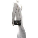 Lambskin Cannage Medium Miss Dior Flap Black