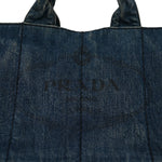 Denim Logo Tote Avio