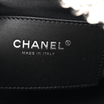 Metallic Caviar Quilted Small Chanel 25 Handbag Silver