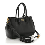 Smooth Calfskin Mini Bel Air Carry All Bag Black