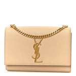 Grain De Poudre Medium Monogram Kate Satchel Nude Powder