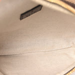 Monogram Jumbo GG Textured Dollar Calfskin Web Belt Bag Camel Ebony New Acero