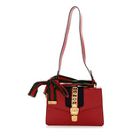 Calfskin Small Sylvie Shoulder Bag Hibiscus Red