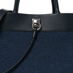 Felt Calfskin Oversized Iris Weekend Bag Midnight