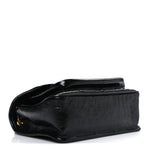 Crinkled Calfskin Matelasse Monogram Baby Niki Chain Satchel Black