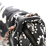 Cotton Quilted Paris Dallas Medium Bandana Flap Blue