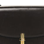 Sleek Calfskin The Sofia 8.75 Crossbody Dark Brown