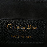 Grained Calfskin Mini Saddle Bag Black