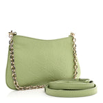 GG Grainy Calfskin Emblem Super Mini Shoulder Bag Sage Leaf