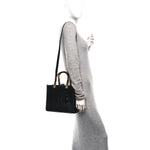 Vitello King Plexiglass Small Fendi Sunshine Shopper Tote Black