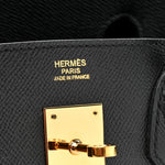 Epsom Birkin 30 Black