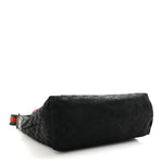 Monogram Web Medium Flat Messenger Bag Black