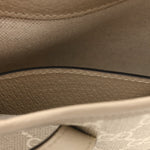 GG Supreme Monogram Textured Dollar Calfskin Mini Jackie 1961 Hobo Beige Mystic White Oatmeal