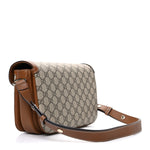 GG Supreme Monogram Horsebit 1955 Soft Small Shoulder Bag Beige Brown