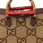 Monogram Jumbo GG Textured Dollar Calfskin  Medium Diana Tote Bag Camel Ebony New Acero Pomegranate Red