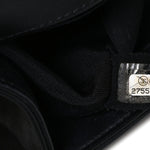 Calfskin Braided Small Boy Flap Black