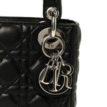 Lambskin Cannage Mini Lady Dior Black