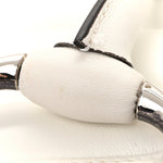 Nappa Vertical Matelasse Small Maxi Horsebit Chain Shoulder Bag Great White