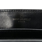 Calfskin Y Quilted Monogram Monochrome Toy Loulou Crossbody Bag Black