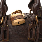 Calfskin Medium Paddington Satchel Chocolate