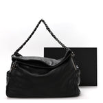 Lambskin Large Ultimate Soft Tote Black