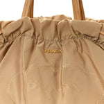 Nylon Jacquard Logo Drawstring Tote Sesamo