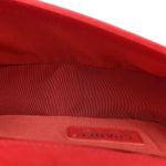 Calfskin Quilted Medium Top Handle Boy Flap Red