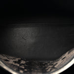 Grained Calfskin Embossed Python Small Sac De Jour Black